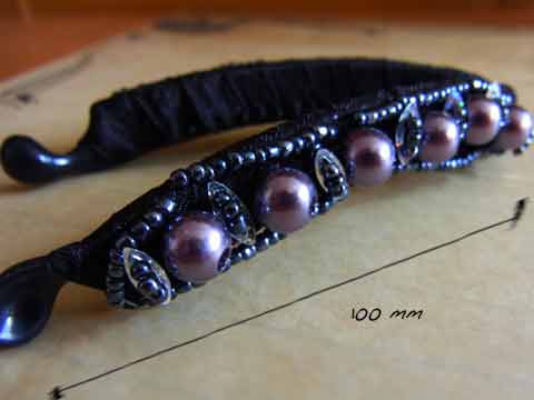 pearl crystal hairclip pearl crystal hairclip