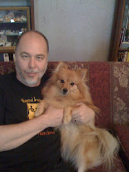 Brian and his Pomeranian, Miss Betsey Trotwood