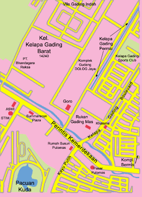 Gambar Peta DKI Jakarta Indonesia