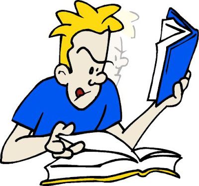 boy studying cartoon