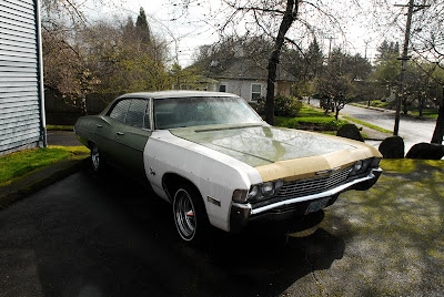Old Parked Cars 1968 Chevy Impala 4 Door Hardtop