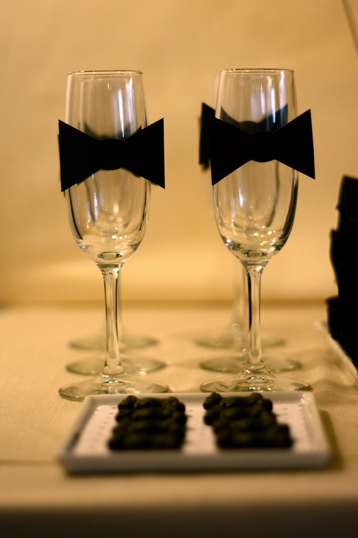 Black and White Dessert Table