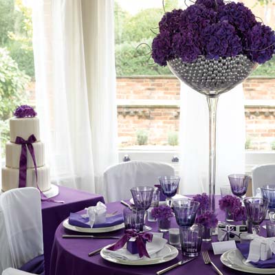 Today I would like to share with you some Purple Wedding Theme inspiration