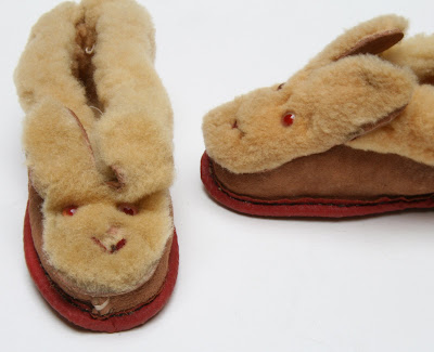 vintage bunny slippers