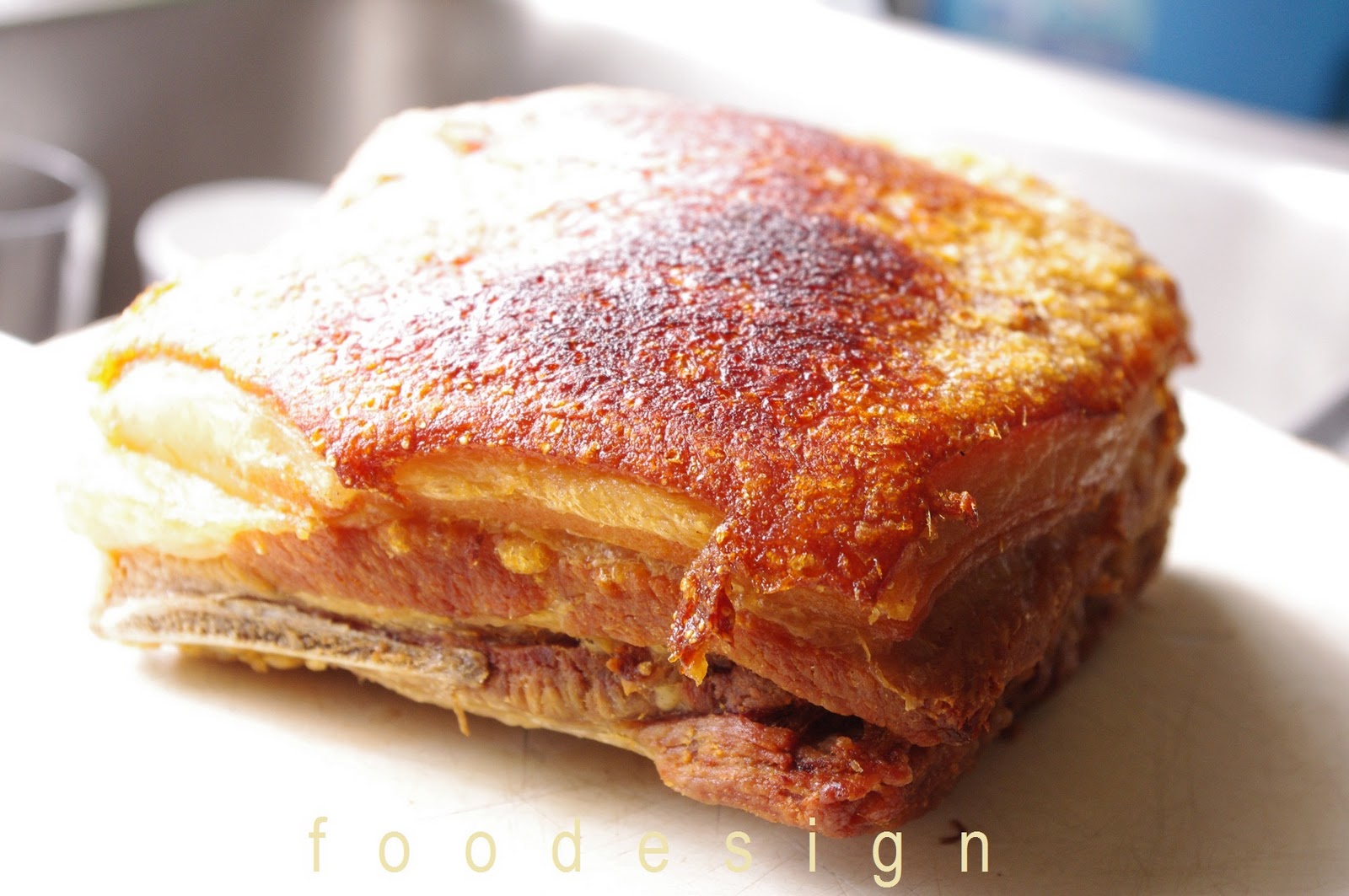 foodesign lechon kawali (crispy pork belly)