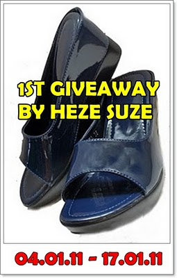 Pemenang Bertuah 1st Giveaway by HEZE SUZE