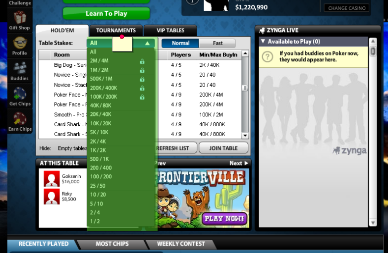 Zynga poker tidak bisa dibuka Zynga poker tidak bisa dibuka