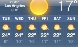 17 Celsius at 9:30AM!