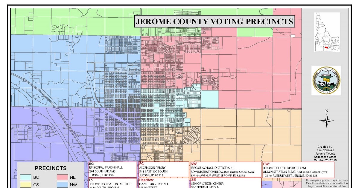 City of Jerome, ID 2010 Precincts and Polling Places for Jerome County