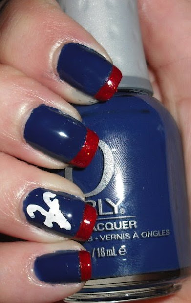 imperfectly painted baseball mani