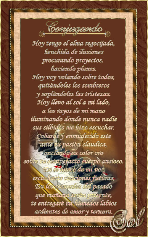 Conjugando.