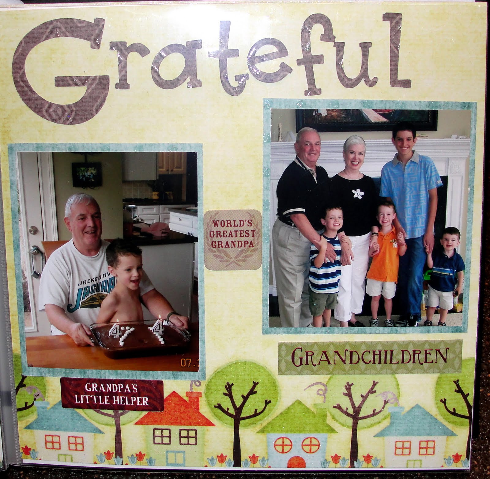 Inkredible Creations Grandparents Scrapbook Album
