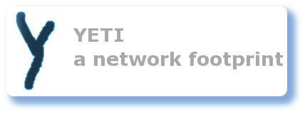 Yeti - a network footprint