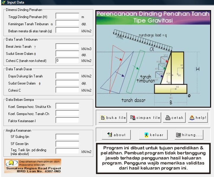 pangondian PERENCANAAN DINDING PENAHAN TANAH