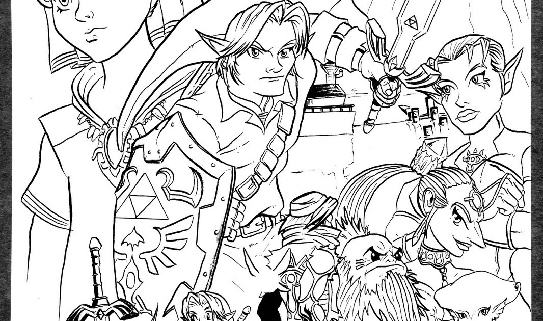 Adam B. Carabet: The Legend of Zelda: Ocarina of Time B&W