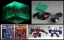 Fan Project Item: TFC-002R All-Spark Cube & Perfect Effect Shadow Warrior PE-01F PE-01R TwoPack