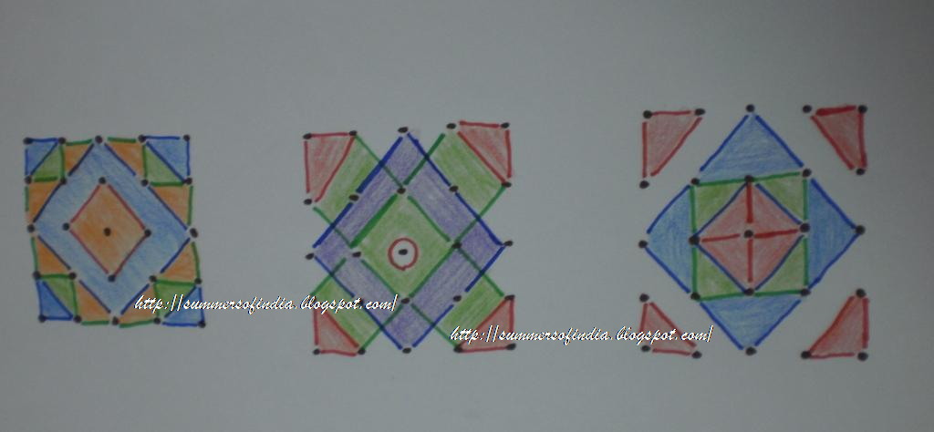 Geometrical Designs For Rangoli. Rangoli-80. GEOMETRICAL