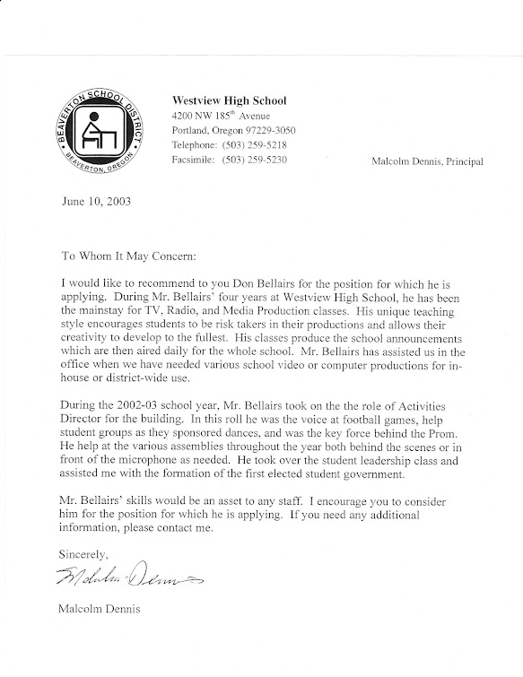 hairstyles Sample Letter letter of recommendation examples. hairstyles Sample Letter