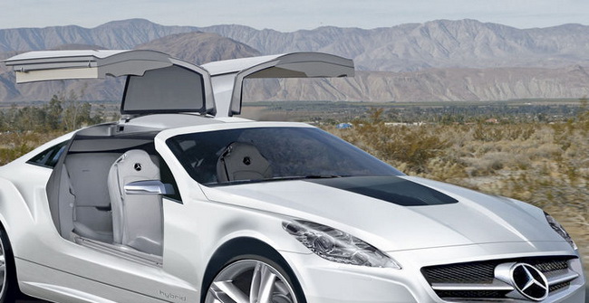 Мерседес SLS AMG крыло Чайки