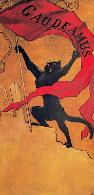 Steinlen, Le chat noire gaudeamus