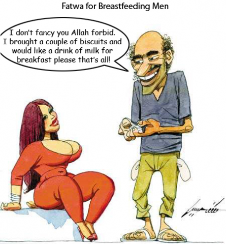 Women+breastfeeding+man