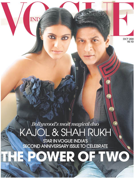Kajol Shahrukh Vogue India cover