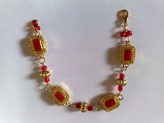 indian bracelets goldred