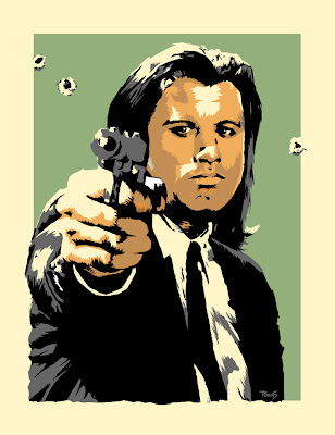 Pulp Fiction Poster. Vega from the Pulp Fiction