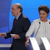 Provocações e cobranças esquentam debate da Record com Dilma Rousseff e José Serra