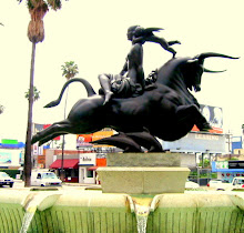 Rape Of Europa Statue Sunset and Vine, Hollywood