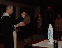Fr. Creagan Blessing the Statue