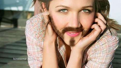 FUN GREEDY: Famous Female Celebrities With Mustaches