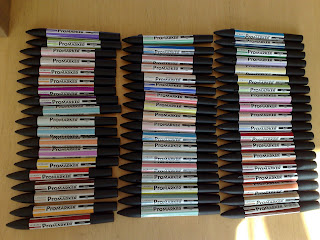 Letraset Promarker Blank Colour Chart