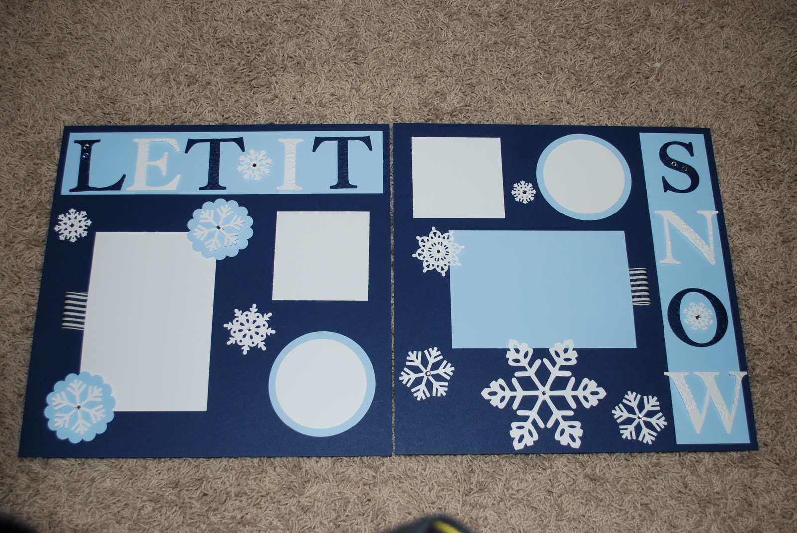Snow Scrapbooking Layouts