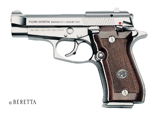 Beretta Cheetah Nickel 84FS