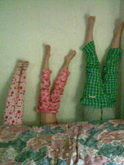 hand stands at the hotel!