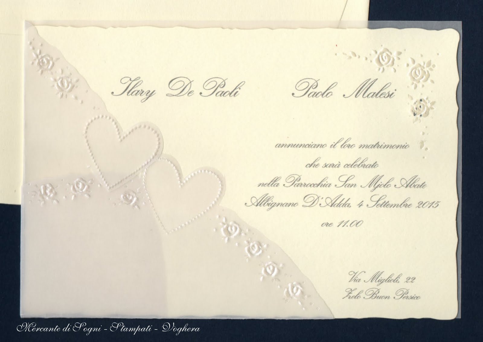 Mercante di Sogni Voghera Stampati per Cerimonia dal 1969 Vendita