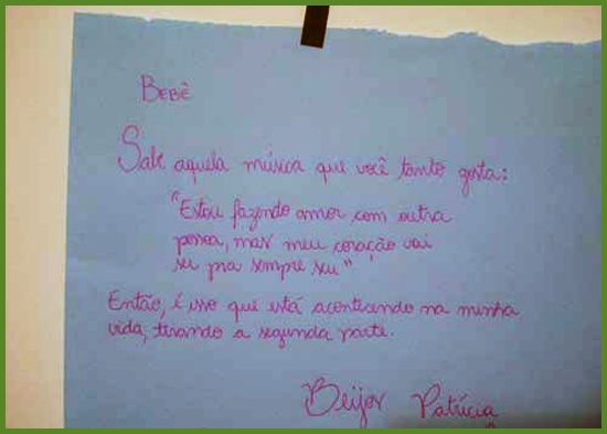 cartas para namorados