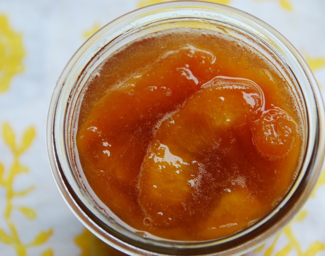 tigress in a jam nectarine preserves with summer savory & white pepper
