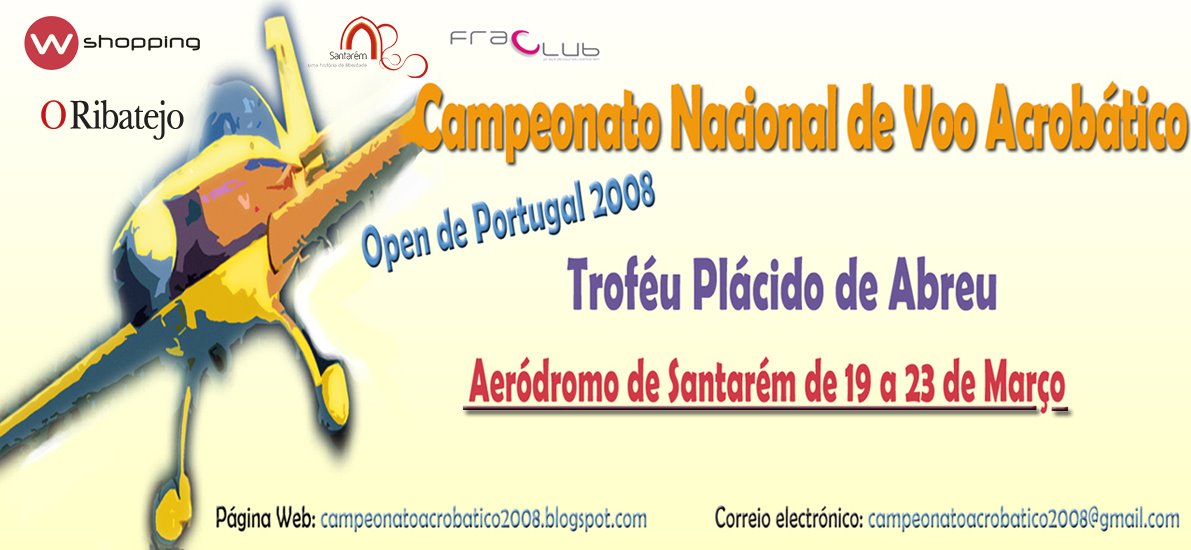 Campeonato Nacional de Voo Acrobático / Open de Portugal 2008 - Troféu Plácido de Abreu