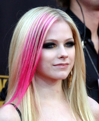 Avril Lavigne Colorful Hair Remember to let the curls completely cool down 