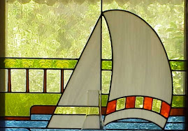 Stained Glass Sailboat Window