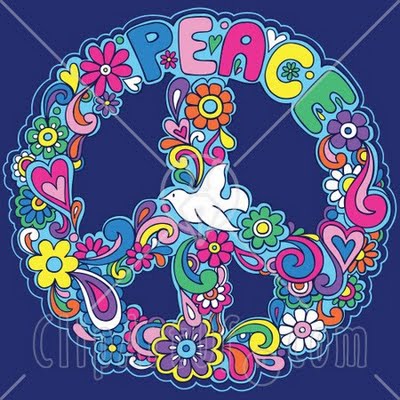 peace sign key ring craft