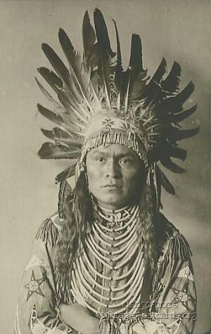 Old Indian Chief Postcard