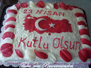 Ay Yildizli Turk Bayragi Pastasi Pasta Sekeri