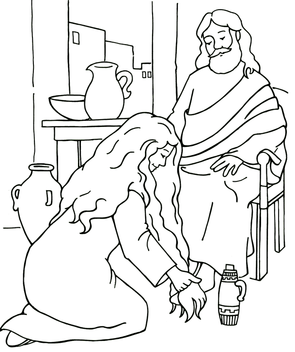 pecadora que ungiu os pés de Jesus