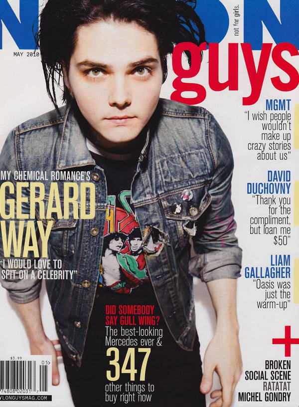 Gerard Way 2011 Red Hair. Gerard Way Nylon for Guys May
