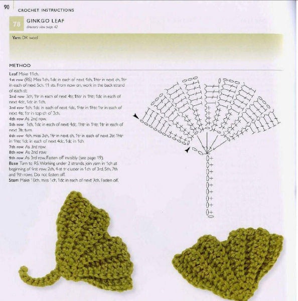 Como hacer hoja en crochet Imagui