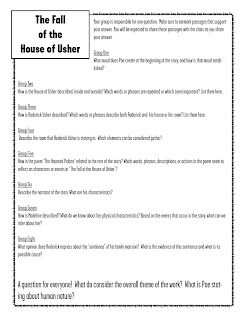 The fall of the house of usher essay questions | gradesaver