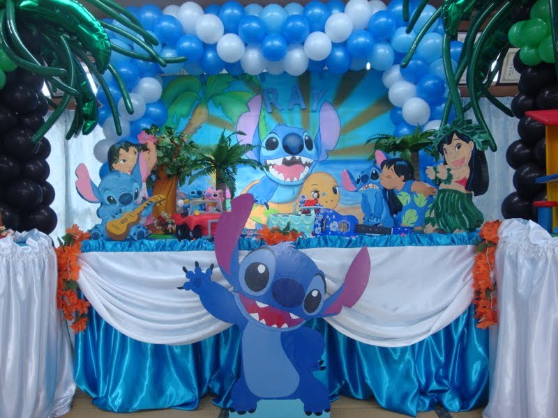 35 ideas de Stitch  decoración de unas, decoracion fiesta, fiestas de  cumpleaños hawaianas